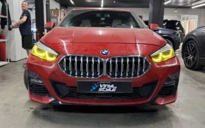 BMW 2 series — ремонт фар — ангельский глазок