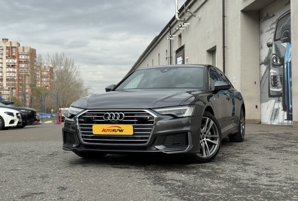 Audi A6 — 2022 год выпуска, 2 литра дизель, пробег 43 000 км — была привезена нами под клиента из Южной Кореи за 26 дней