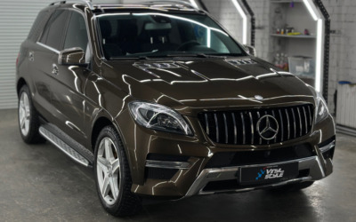 Полировка кузова автомобиля Mercedes GLE и нанесение керамики
