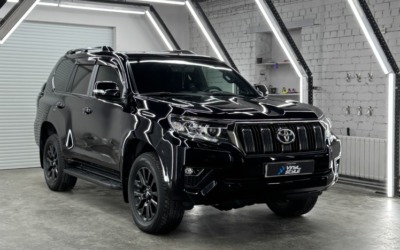 Toyota Land Cruiser Prado — полировка кузова и нанесение керамики, перешив руля