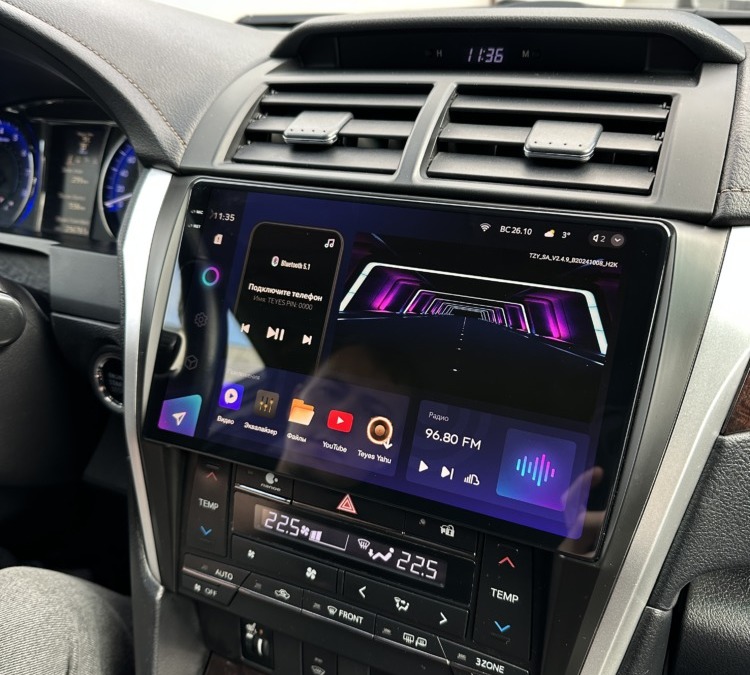 Toyota Camry — шумоизоляция автомобиля, установка акустического системы, покраска дисков