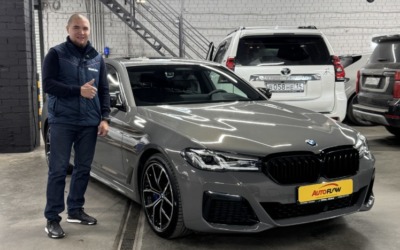 Привезли из Южной Кореи для нашего клиента Тимофея BMW 530i 2022 года с пробегом 28 000 км