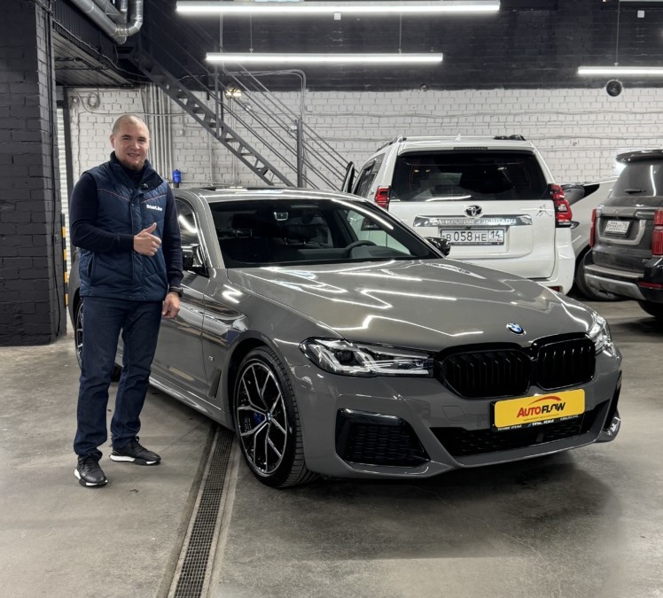 Привезли из Южной Кореи для нашего клиента Тимофея BMW 530i  2022 года с пробегом 28 000 км