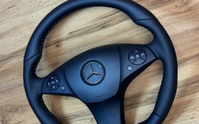 Mercedes E-class — перетяжка руля автомобиля