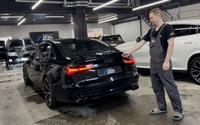 Установили электропривод крышки багажника на Audi A6 2021 года