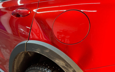 Haval Jolion — ремонт вмятины без покраски на заднем правом крыле в районе горловины бензобака