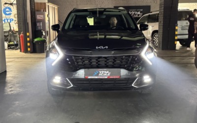 Kia Sportage 2025 года — установка biled модулей в фары