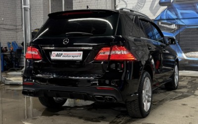 Mercedes ML 350 — чип-тюнинг автомобиля, замена диффузора, доработка выпускной системы с установкой заслонок