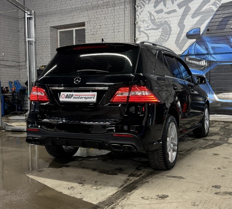 Mercedes ML 350 — чип-тюнинг автомобиля, замена диффузора, доработка выпускной системы с установкой заслонок