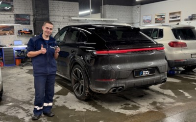 Porsche Cayenne — установка охранно-телематической системой StarLine S97 с автозапуском