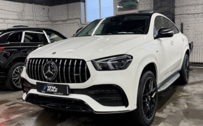Mercedes GLE — ремонт и покраска бампера, молдинга, установка доводчиков дверей