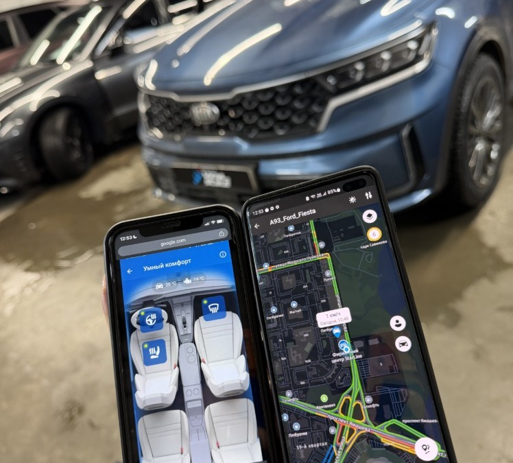 Kia Sorento — установили охранную систему шестого поколения StarLine E96 v2