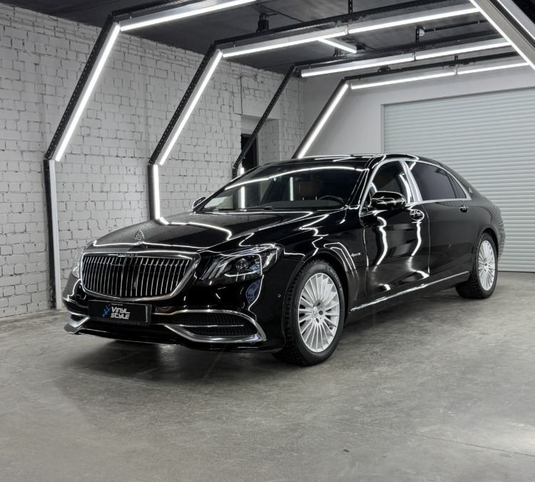 Полировка кузова и нанесение керамики на кузов автомобиля Mercedes Maybach S560