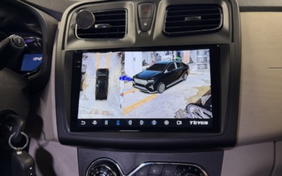 Renault Logan 2017 — установка современной мультимедийной системы и камеры кругового обзора 360°