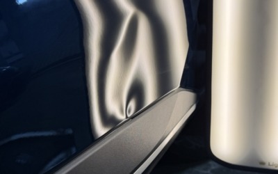 Haval F7 — ремонт сложной вмятины на двери без покраски