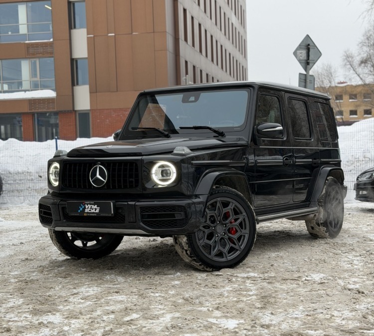 Установили усиленную тормозную систему на Mercedes-Benz G500 под 22-дюймовые колёса