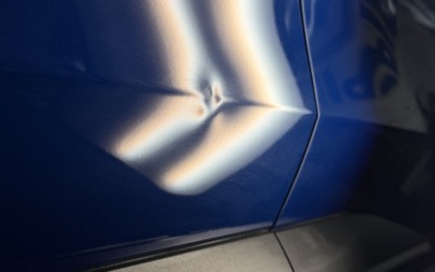 Haval F7x — ремонт вмятины без покраски на передней двери