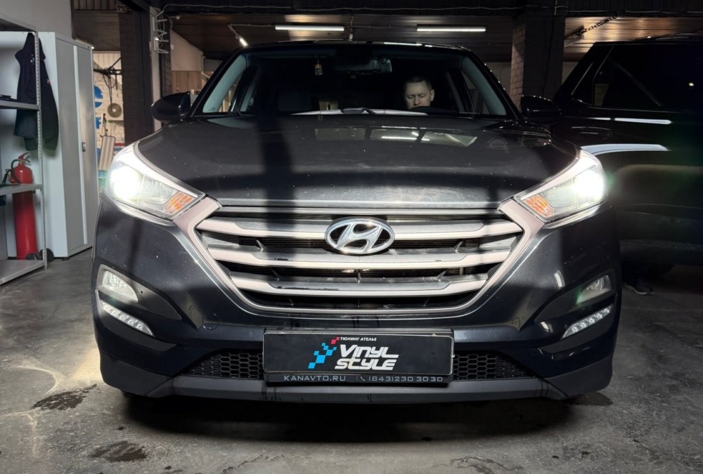 Hyundai Tucson 2017 года — установка мощных модулей Aozoom K3 Dragon Knight