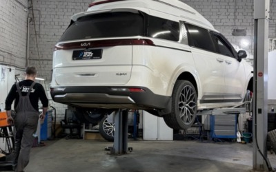 Kia Carnival — установка 6 поршневой тормозной системы с дисками 380 мм на переднюю ось