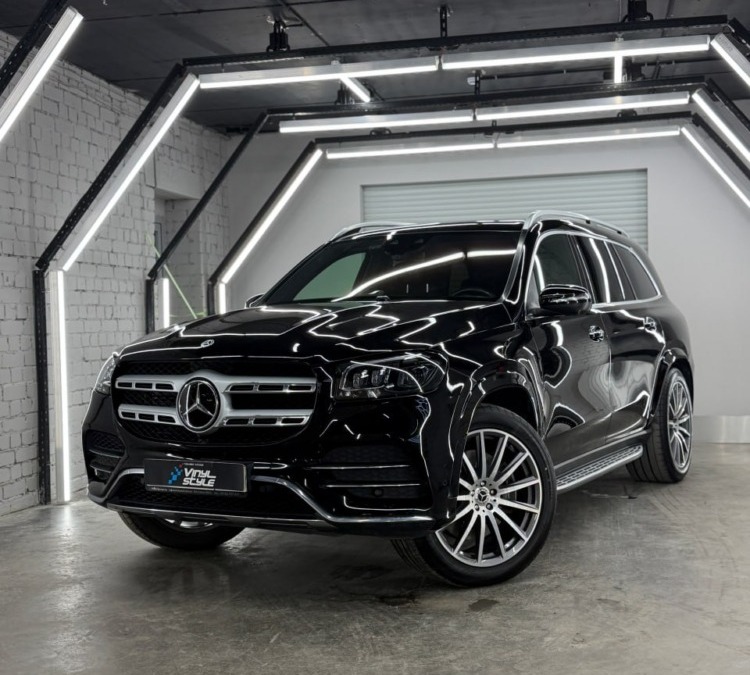 Mercedes GLS — покраска заднего бампера, полировка и нанесение керамики