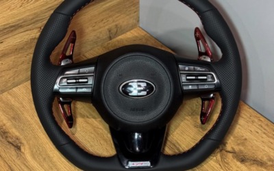 Перетяжка руля автомобиля Kia Stinger