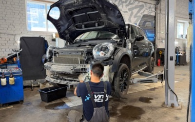 Помыли радиаторы Mini Cooper — защита двигателя от перегрева