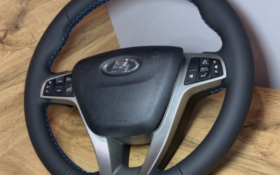 Перетяжка полиуретанового руля Lada Vesta в натуральную кожу