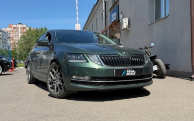 Занижение автомобиля Skoda Octavia — установка пружин