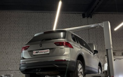 Чип-тюнинг Volkswagen Tiguan 2021 года 2.0 TSI 180 л.с. stage 2 — 280 л.с, 450 Н.м