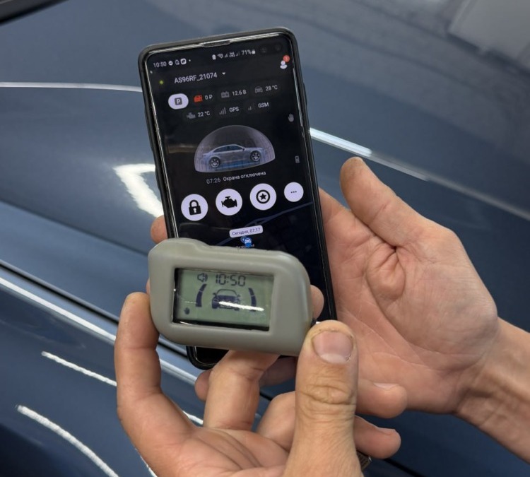 Установка охранного комплекса  StarLine S97 на BMW G20 330i