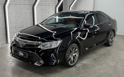 Toyota Camry — покраска бампера и капота, шумоизоляция, полировка и нанесение керамики