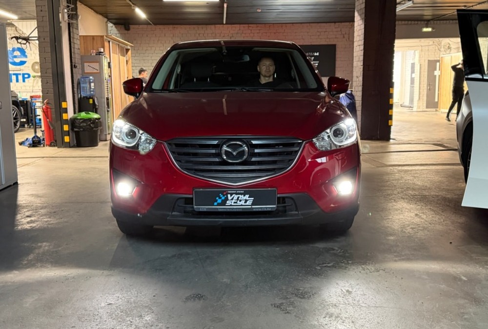 Mazda CX-5 2016 года — установка двухчиповых Bi-LED модулей Aozoom K3