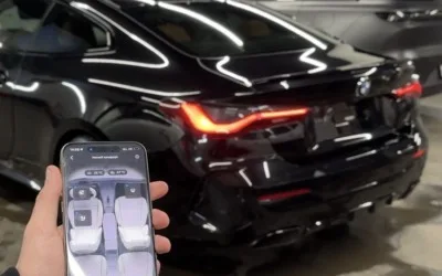 На BMW 4 series 2022 года — установка охранной системы StarLine S96