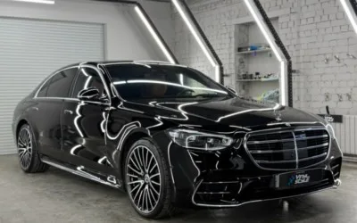Mercedes S400 — полировка и керамическое покрытие для идеального блеска