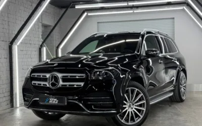 Mercedes GLS — покраска заднего бампера, полировка и нанесение керамики