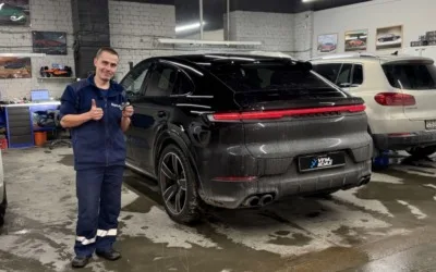 Porsche Cayenne — установка охранно-телематической системой StarLine S97 с автозапуском