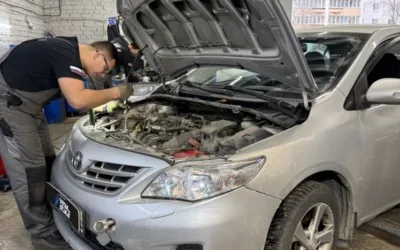 Toyota Corolla — техническое обслуживание авто, замена свечей зажигания, приводного ремня, топливного фильтра