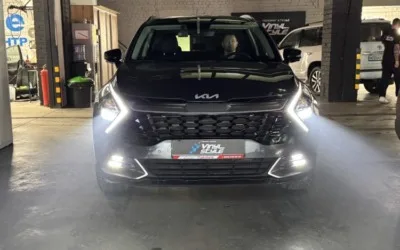 Kia Sportage 2025 года — установка biled модулей в фары