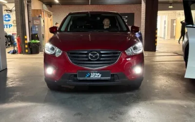 Mazda CX-5 2016 года — установка двухчиповых Bi-LED модулей Aozoom K3